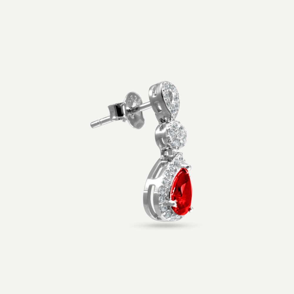 Amore Red Earring - Image 2