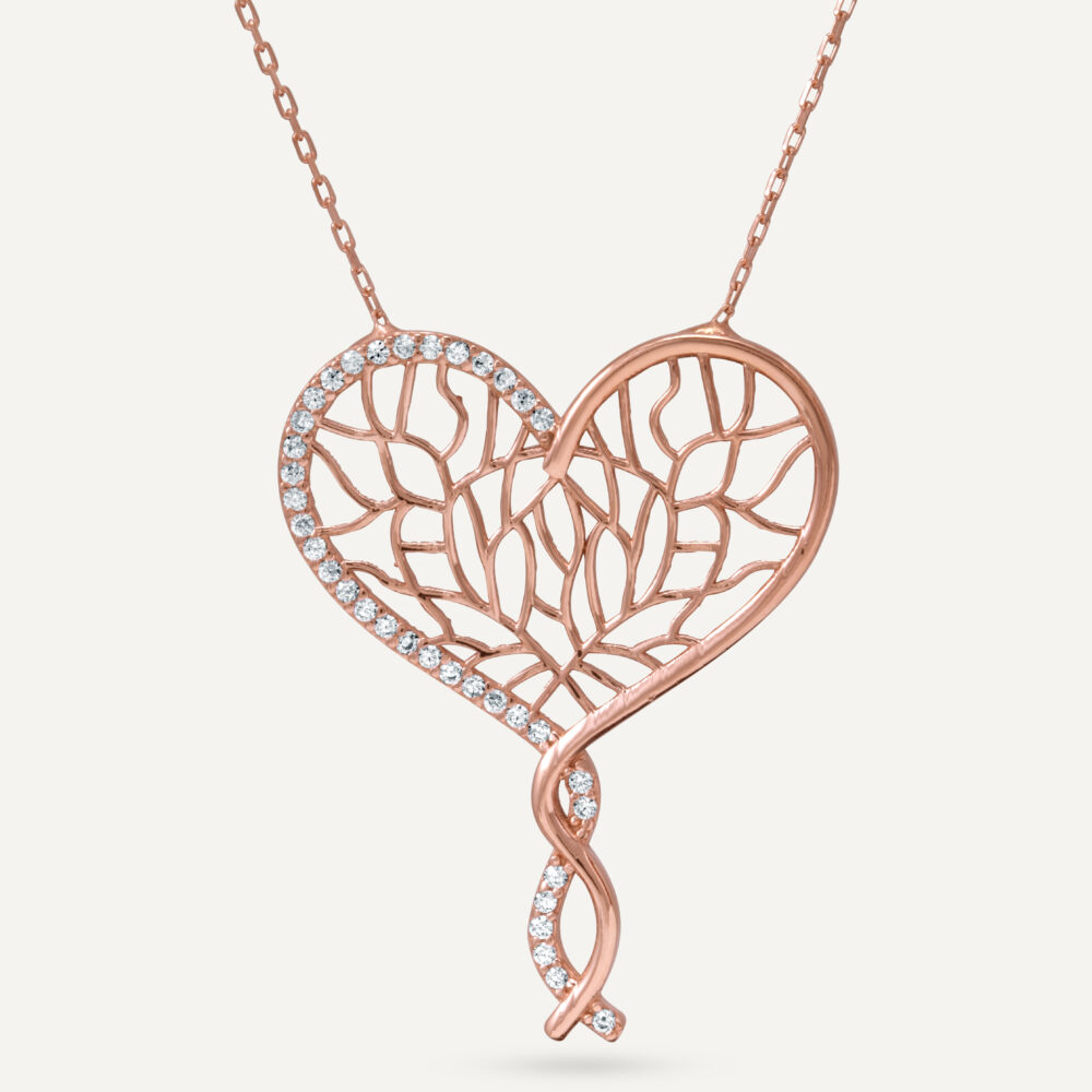 Tree of love Rose Gold Necklace - Image 3