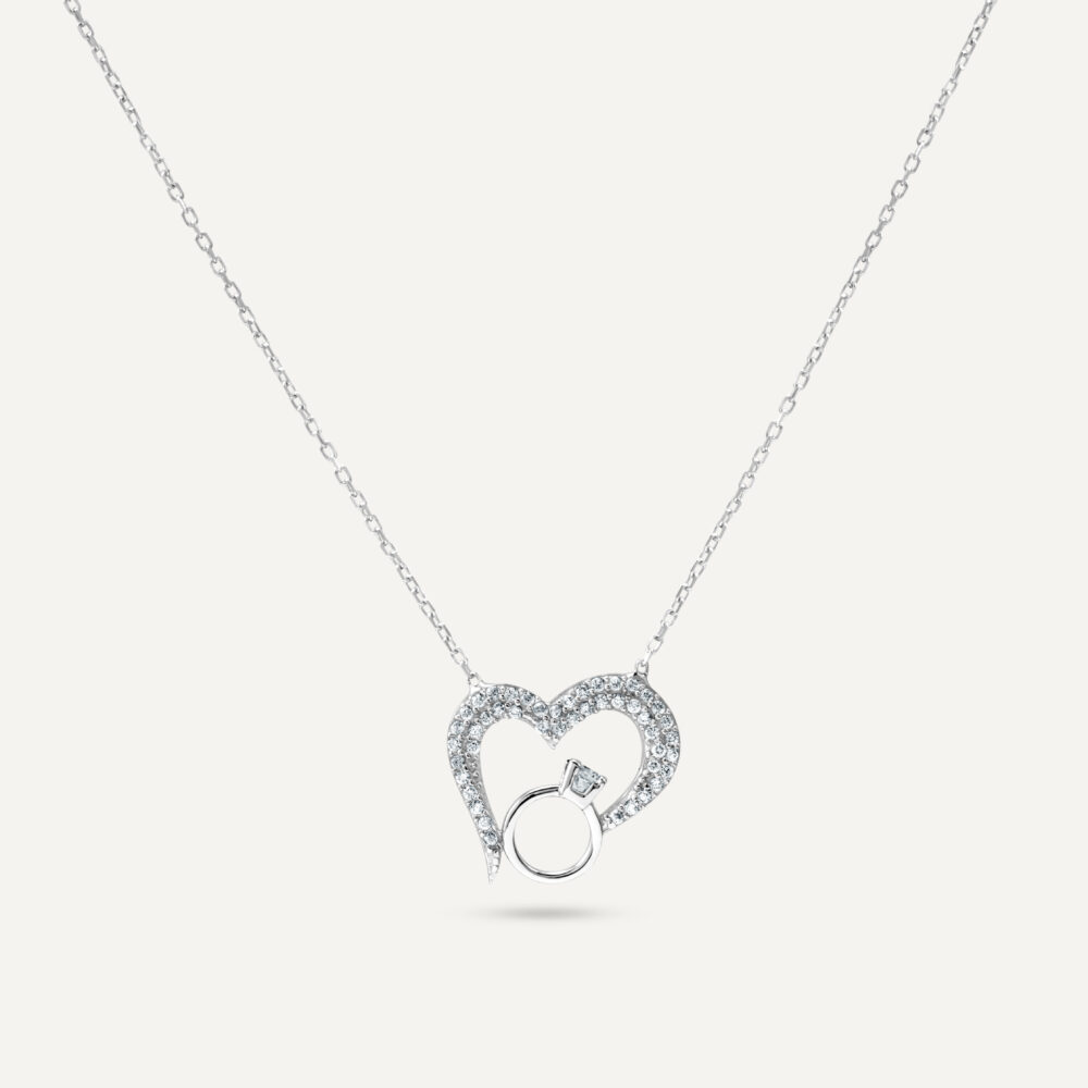 Ring of Love Silver Necklace